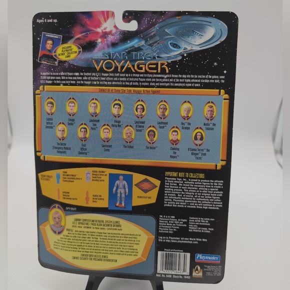 Star Trek Voyager Vidiian Action Figure Playmates with Skybox Card - Picture 2 of 2